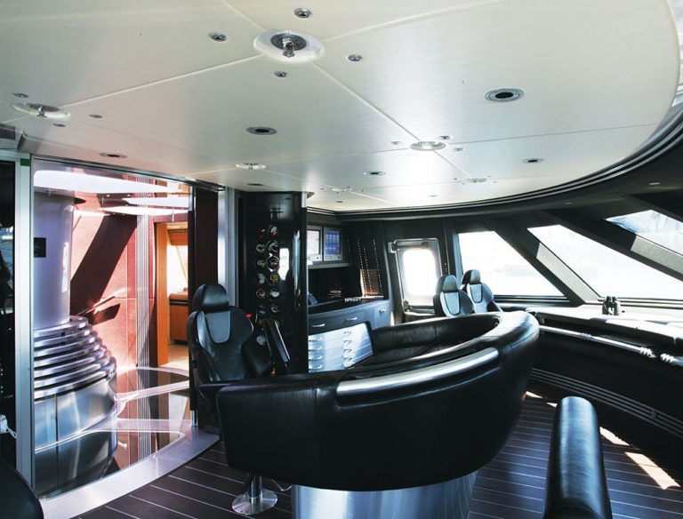 inside maltese falcon yacht